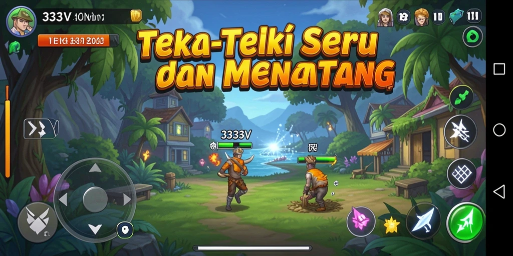 Tangkapan layar permainan 333V dengan gameplay Puzzle yang seru.