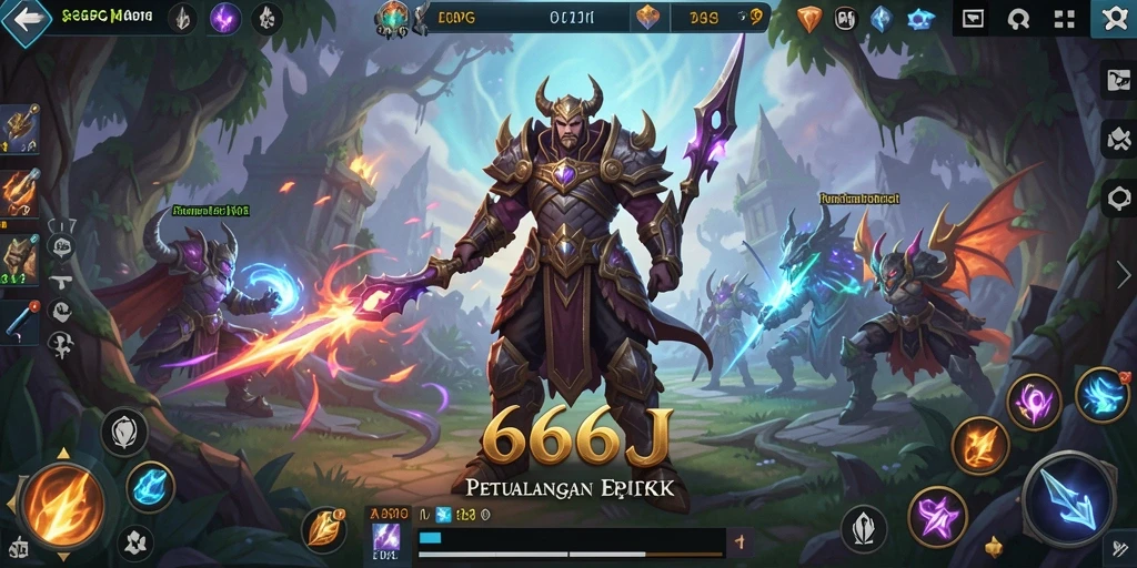 Screenshot menampilkan aksi seru dalam gameplay MMORPG.