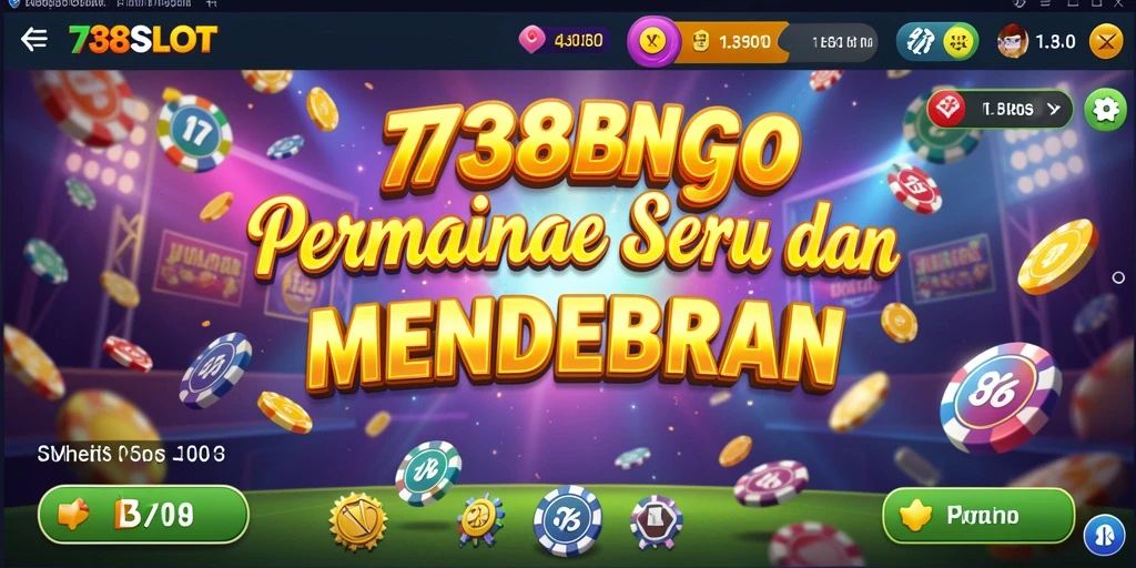 Tampilan gameplay seru dalam permainan Bingo 738SLOT.