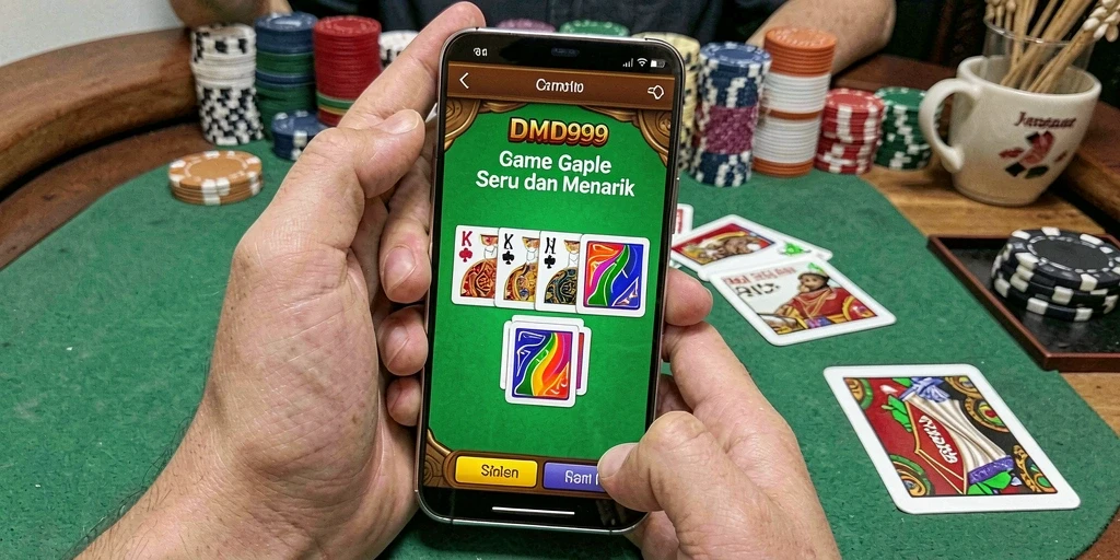 Tampilan gameplay Gaple yang seru dan interaktif di DMD999.