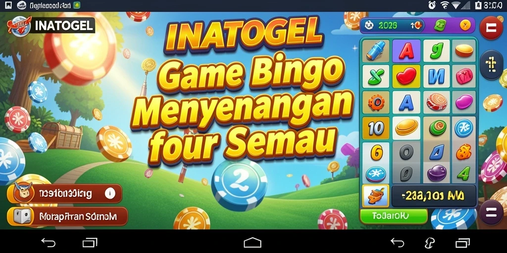 Tampilan gameplay seru dalam INATOGEL yang menawarkan Bingo yang menarik.