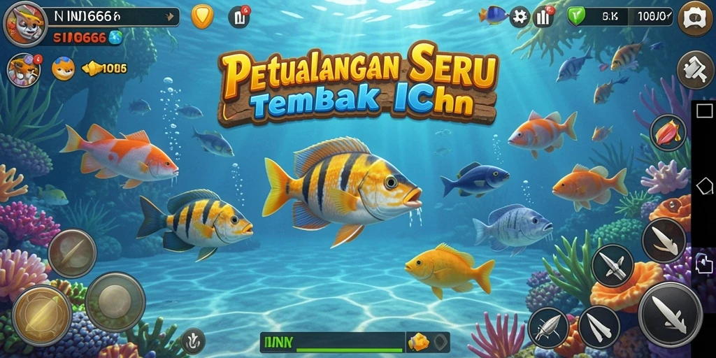 Tampilan menakjubkan dari gameplay Tembak Ikan IND666.