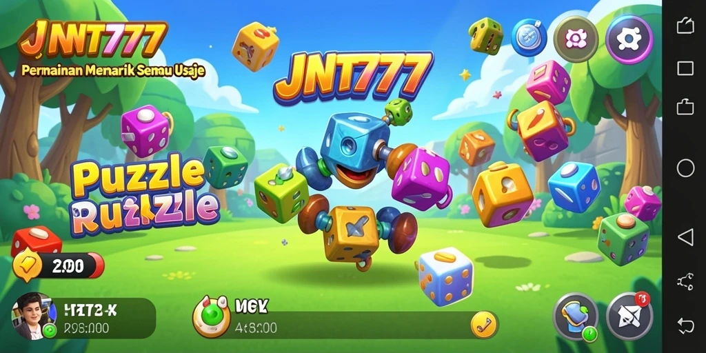 Tampilan gameplay <strong>JNT777</strong> yang menarik dan penuh tantangan Puzzle.