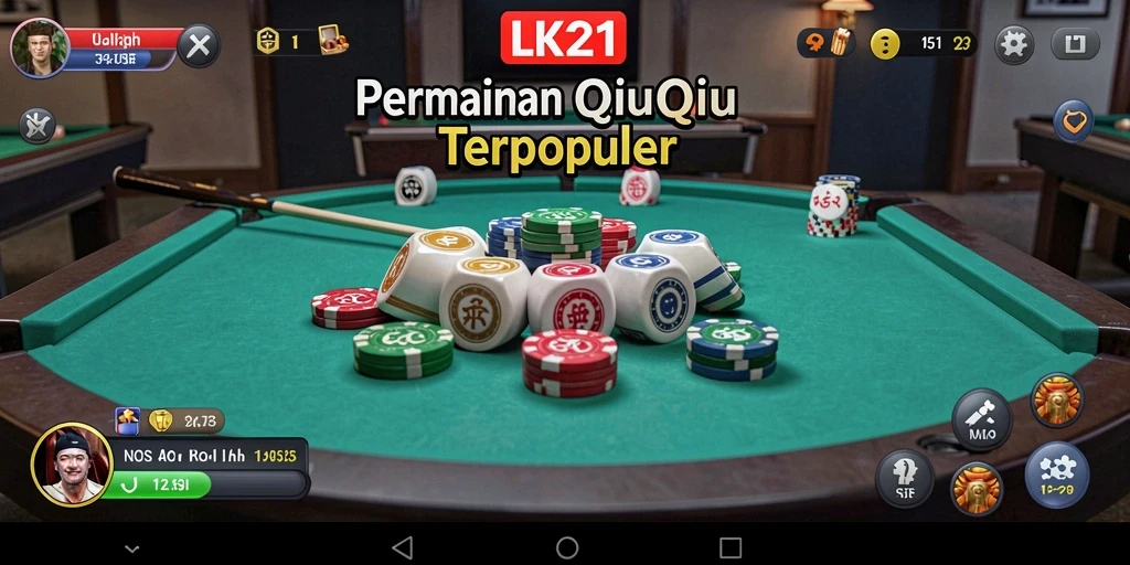 Screenshot gameplay QiuQiu LK21 yang menarik.