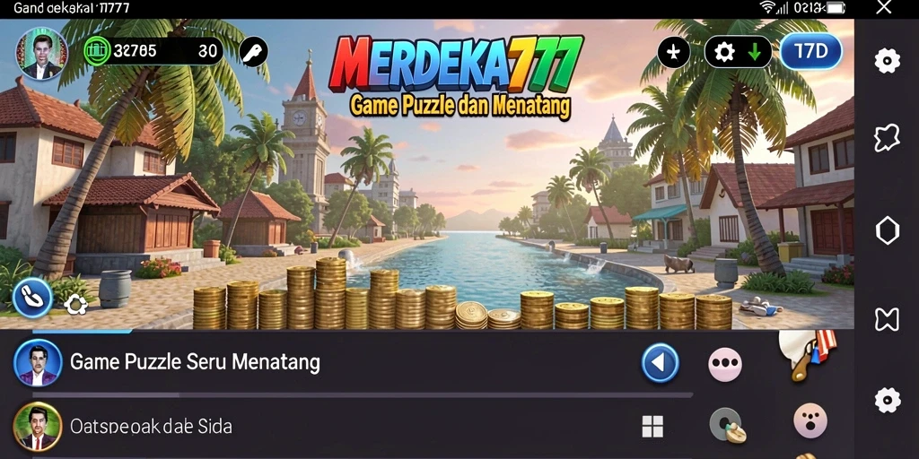 Gameplay seru dan menantang dalam MERDEKA777.