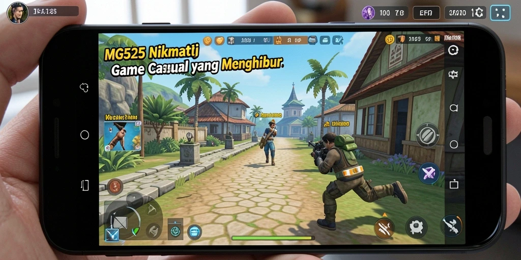 Tampilan gameplay seru dan penuh tantangan di MG525.