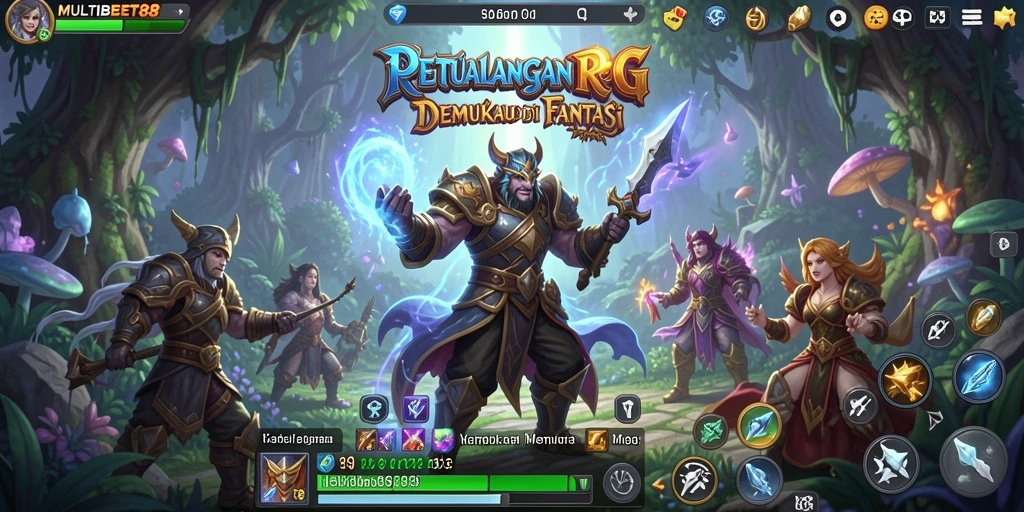 Tangkapan layar gameplay MULTIBET88 menampilkan aksi pertempuran yang mendebarkan.