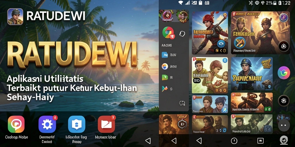 Tampilan antarmuka RATUDEWI yang menarik dan fungsional.