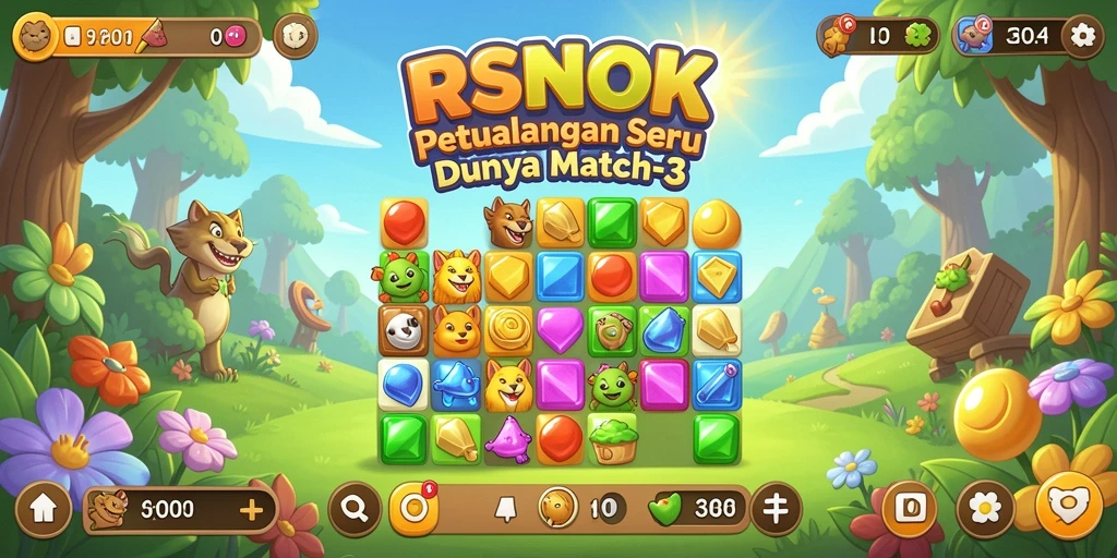 Gameplay seru RSNOK dalam aksi mencocokkan objek.