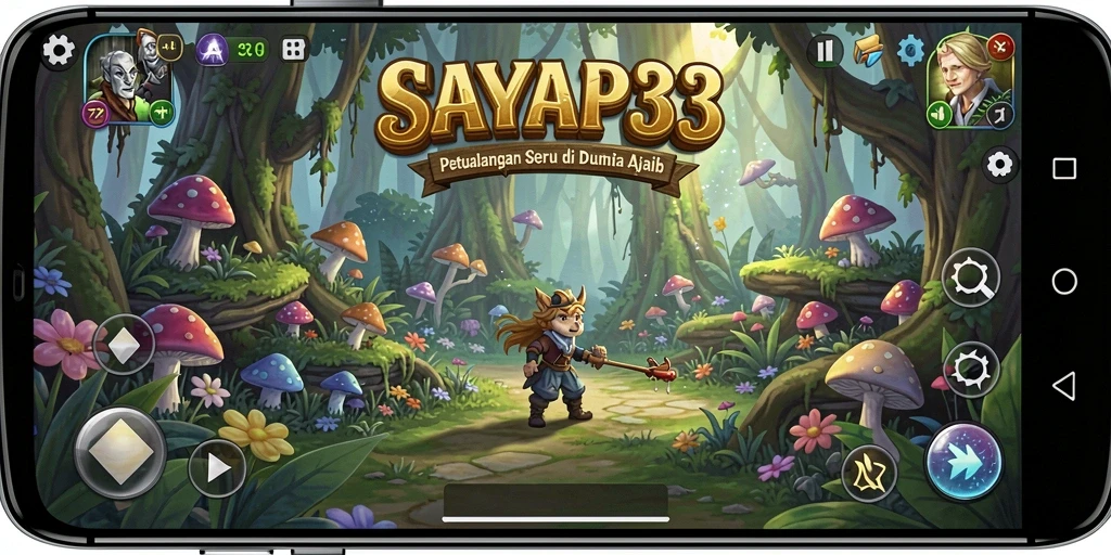 Tangkapan layar gameplay SAYAP33 menunjukkan momen seru dalam petualangan.