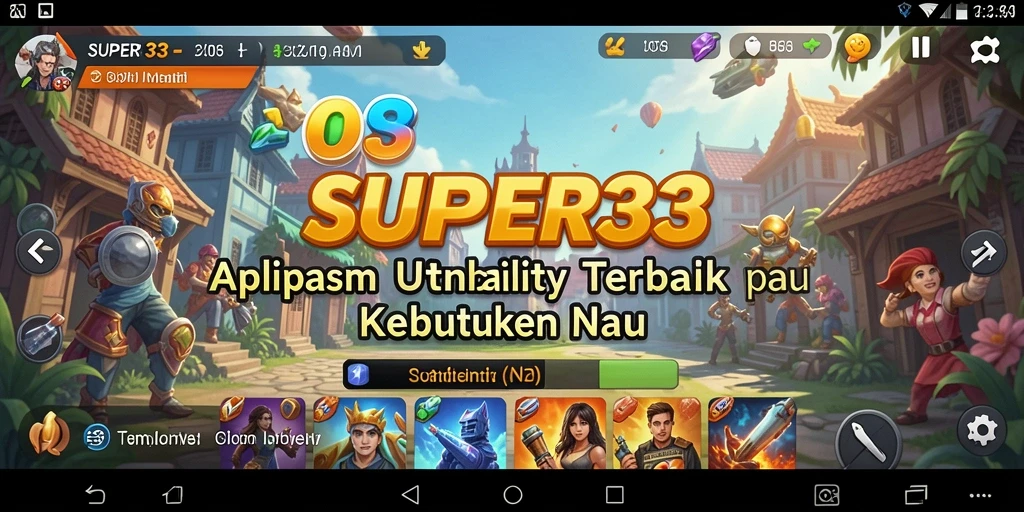Screenshot SUPER33 menampilkan fitur pengelolaan file yang intuitif.